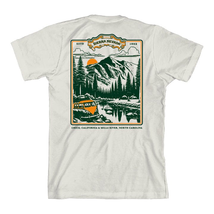 Sierra Nevada Brewing Co. Scenic Mountain T-Shirt - back graphic view