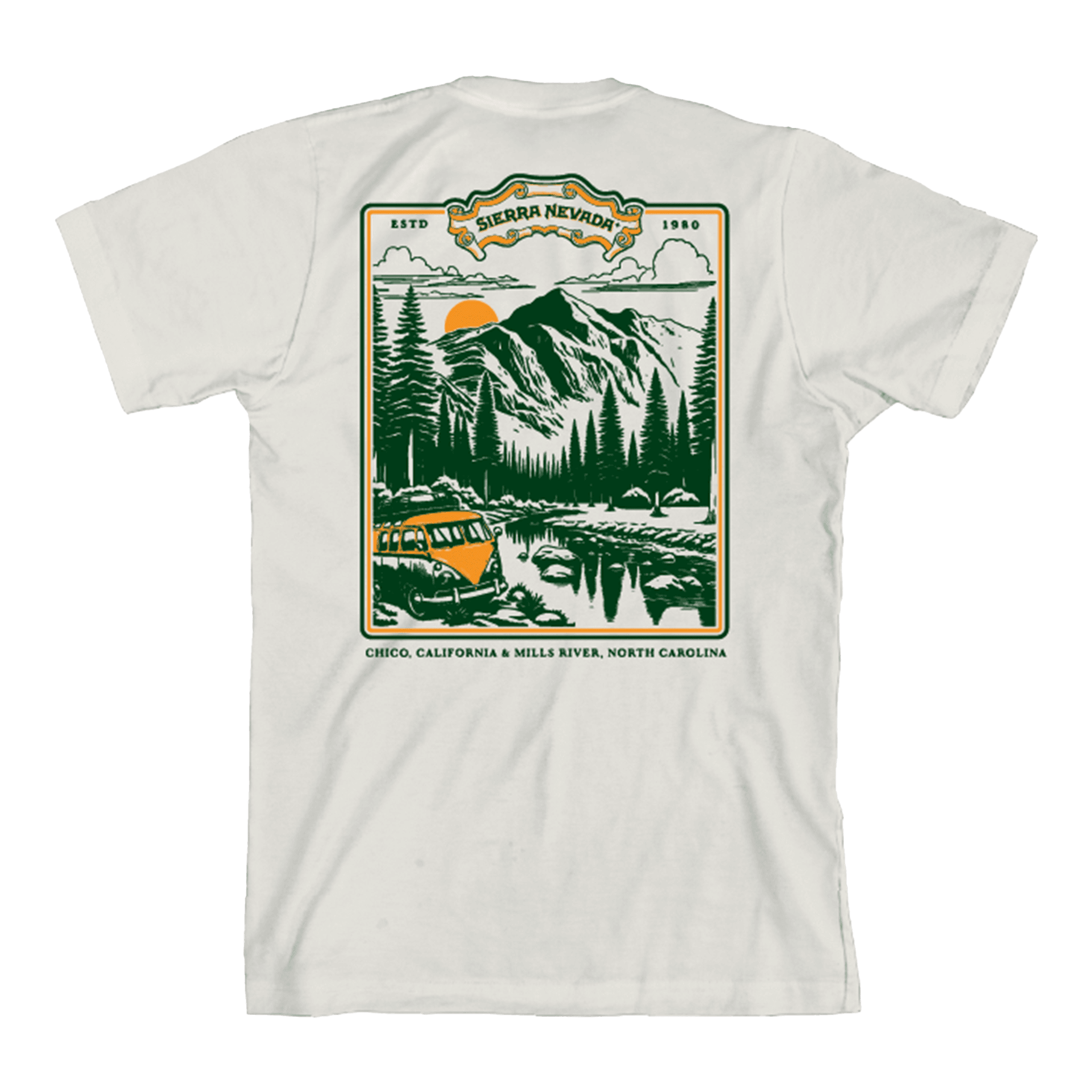 Sierra Nevada Brewing Co. Scenic Mountain T-Shirt - back graphic view