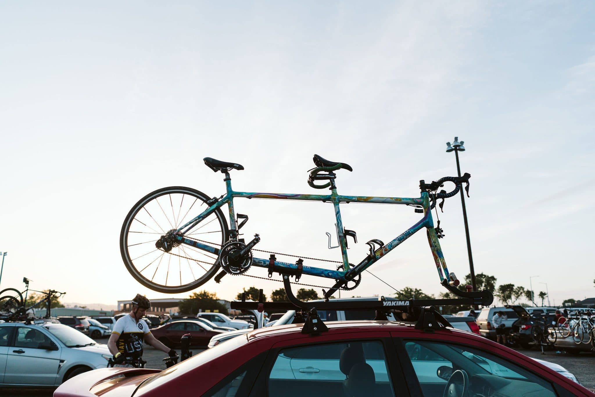 Collage of cyclists participating in the Chico Wildflower