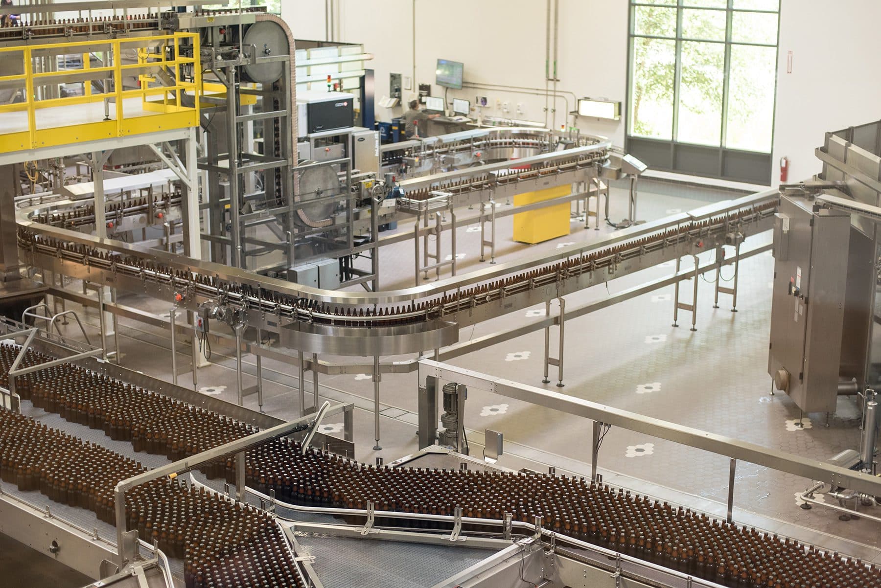 Beer packaging equipment inside Sierra Nevada Brewing Co.