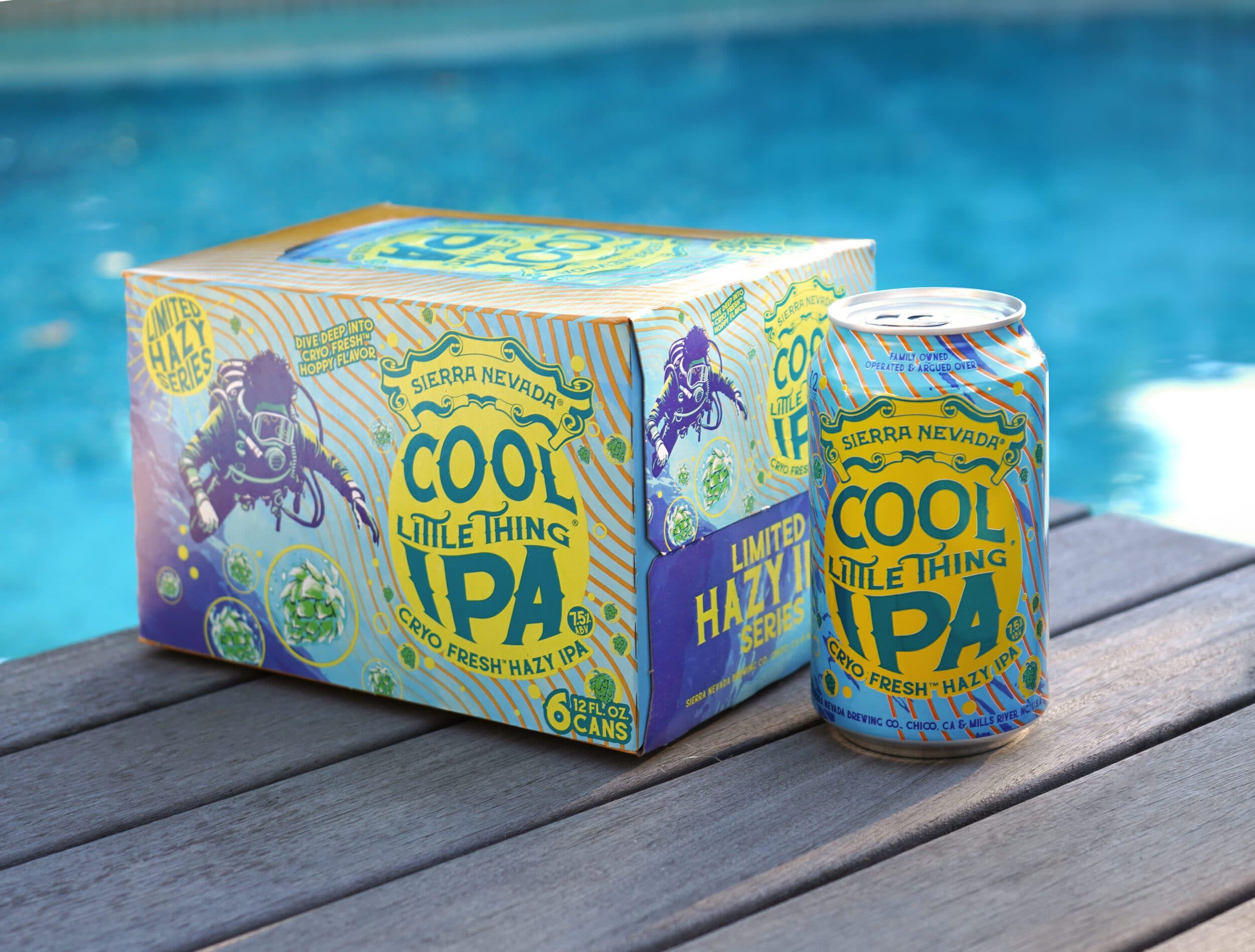 Cool Little Thing 6-pack and can outside by pool