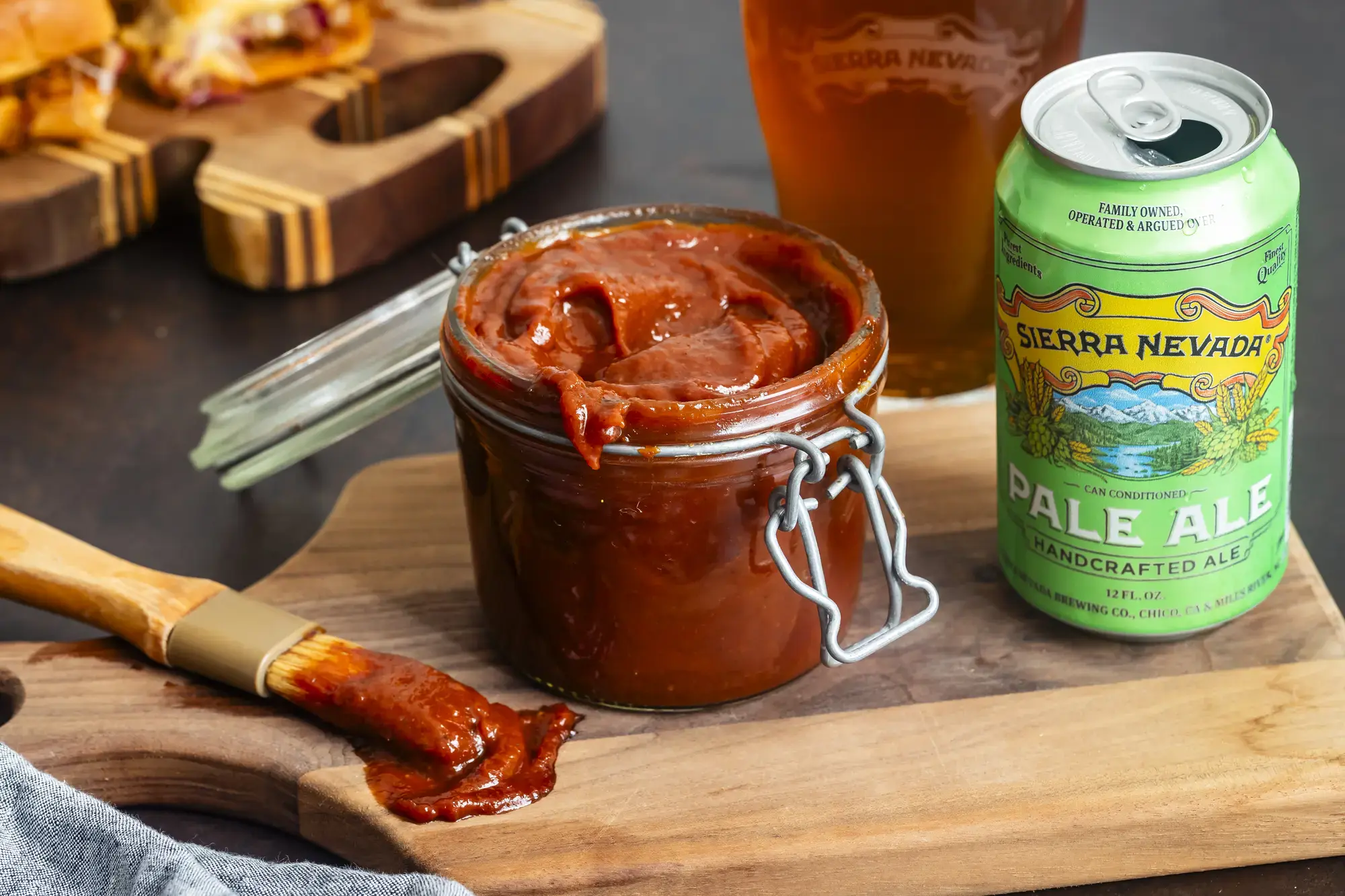 Pulled Pork Sliders with Pale Ale BBQ Sauce 