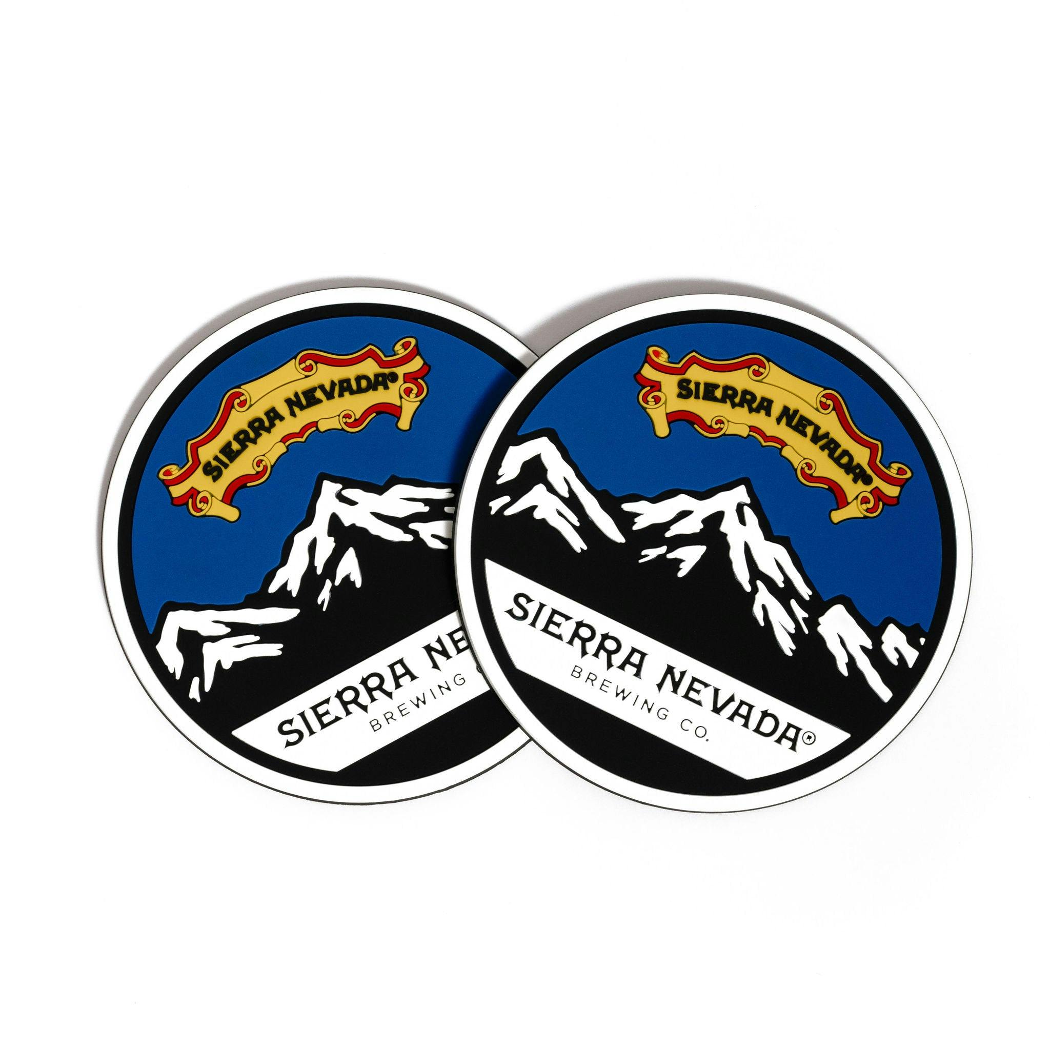 Sierra Nevada Brewing Co. rubberized coasters 2-pack