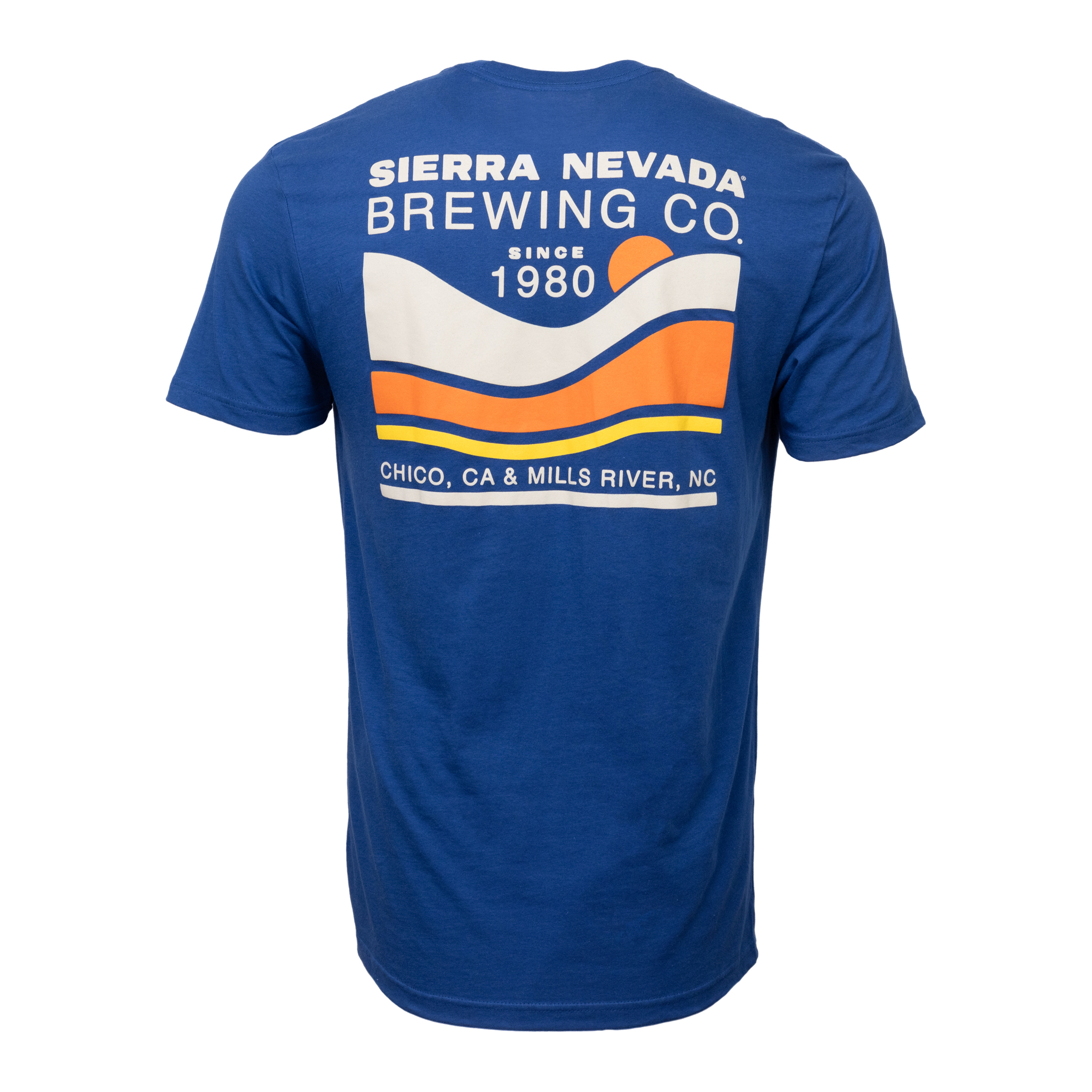 Sierra Nevada Brewing Co. Wave Cool Blue Tee back view