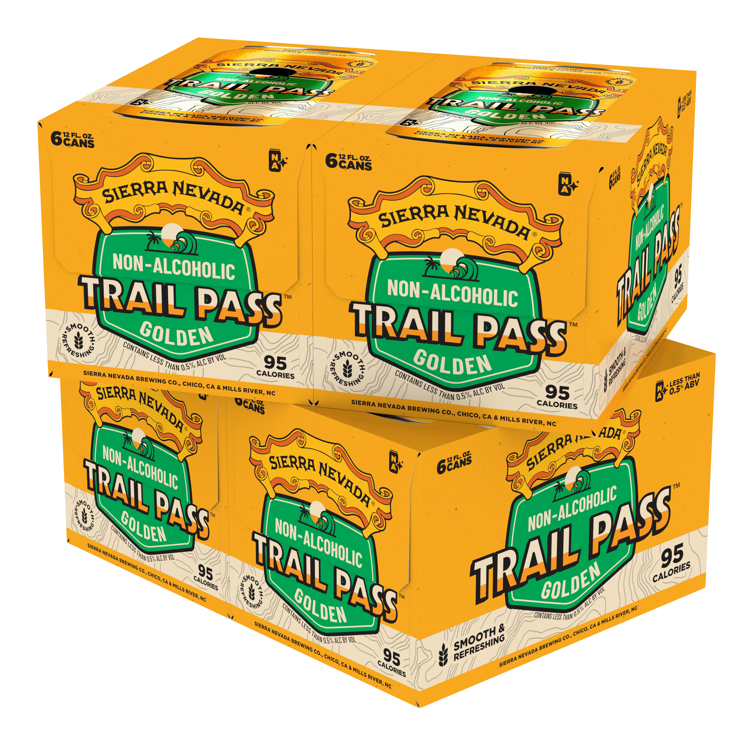 Sierra Nevada Brewing Co. Trail Pass Golden Non-Alcoholic Brew - 24 Pack