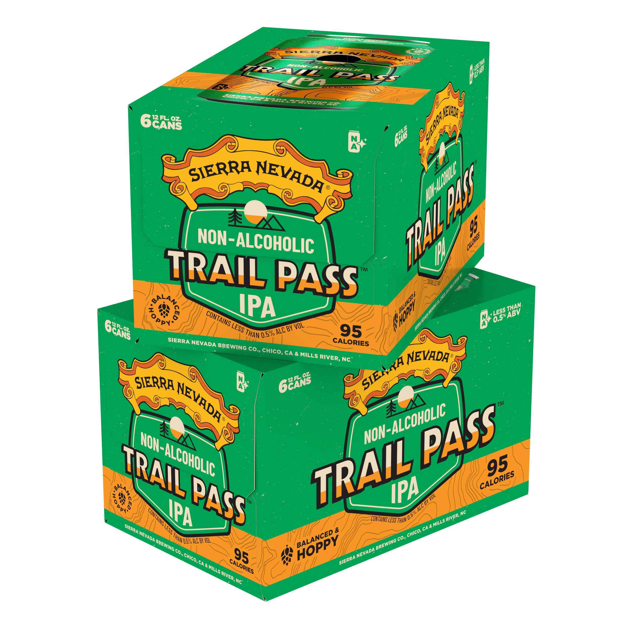 Sierra Nevada Brewing Co. Trail Pass IPA Non-Alcoholic Brew - 12 Pack
