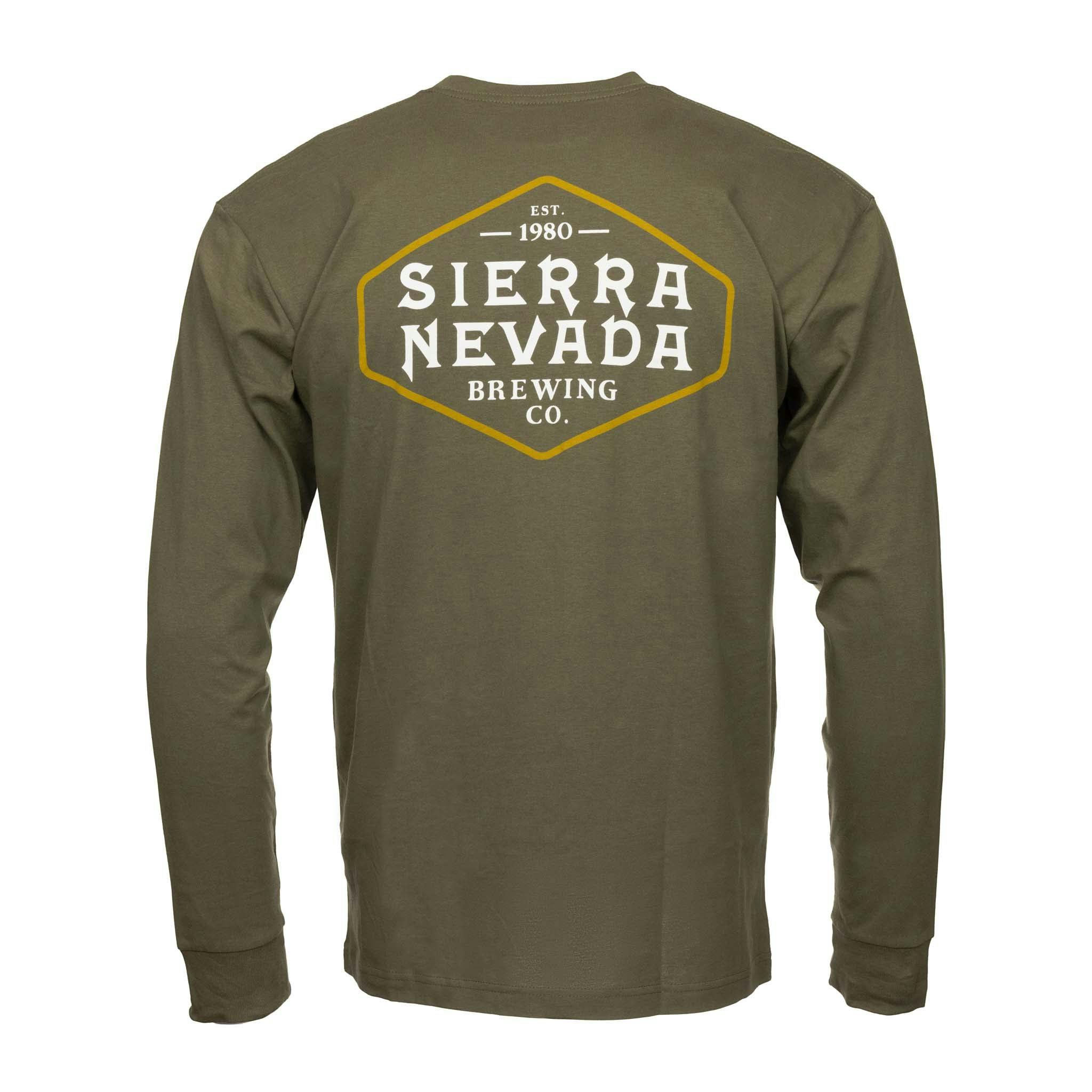 Sierra Nevada Long Sleeve Shield Dark Green - Back view