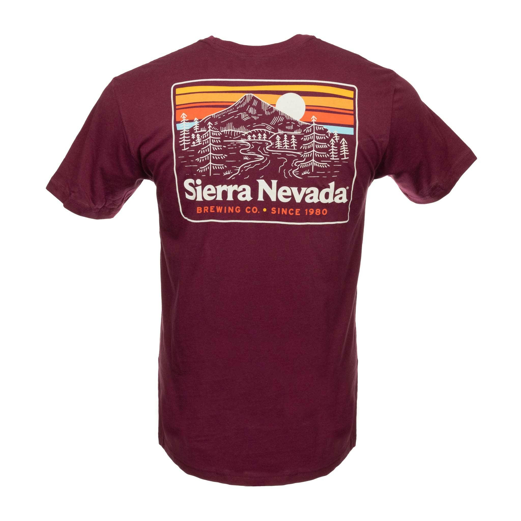 Sierra Nevada Trail Maroon T-Shirt - Back view
