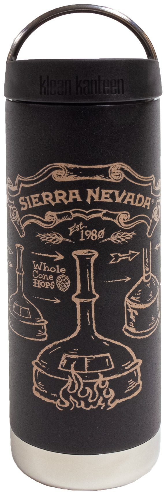 Klean Kanteen Insulated 16oz. Bottle with Sierra Nevada logo and artwork