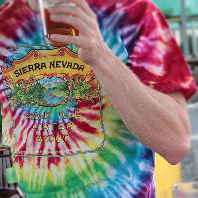Sierra Nevada Pale Porter Stout Tie dye shirt