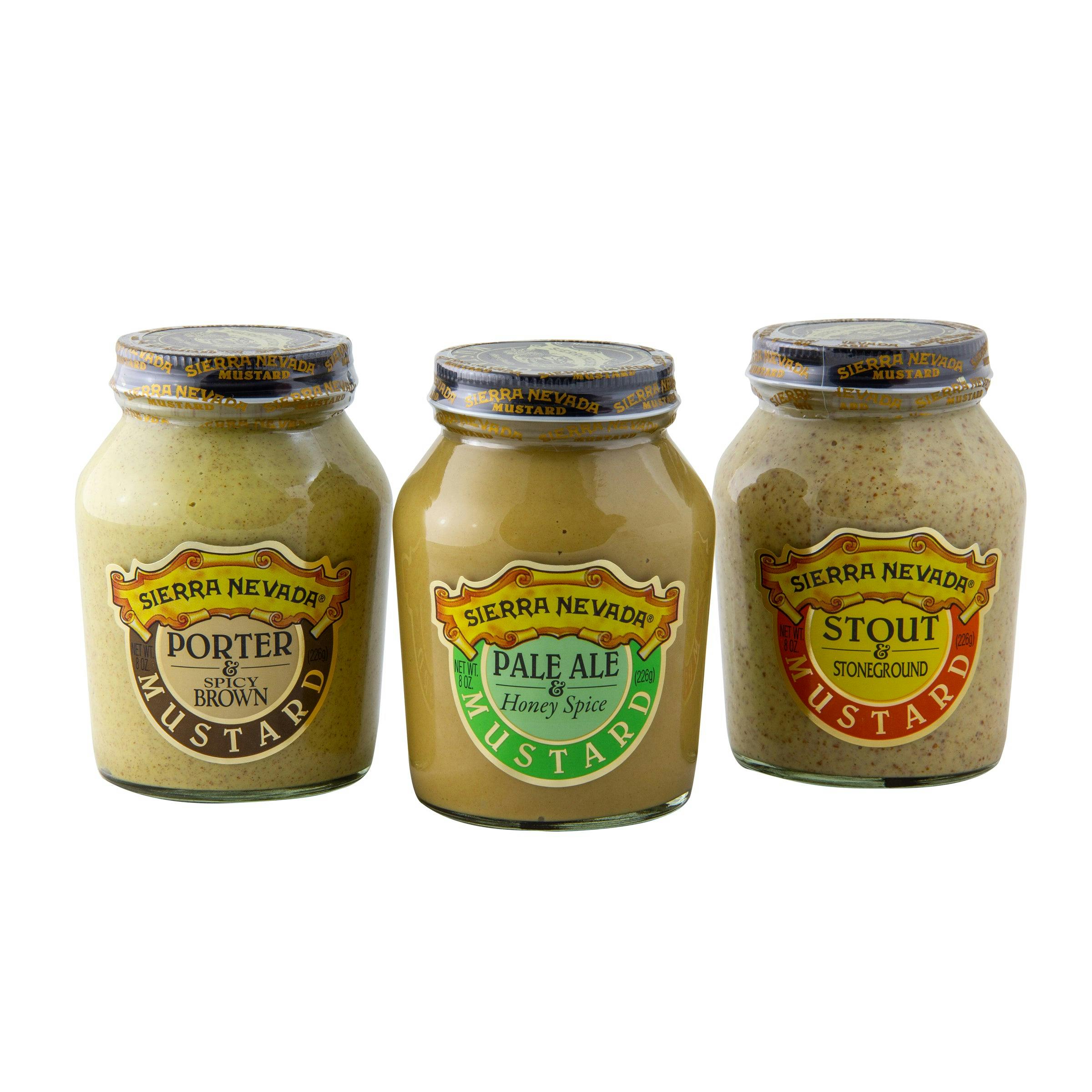 Trio of Sierra Nevada mustard jars