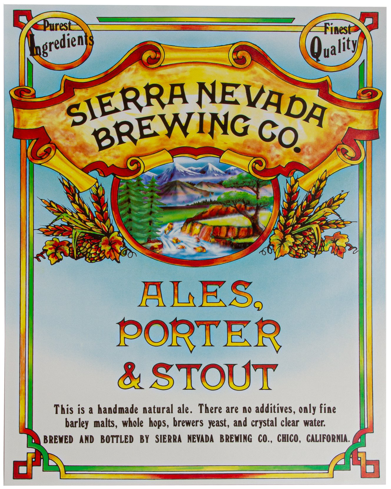 Sierra Nevada Vintage poster 