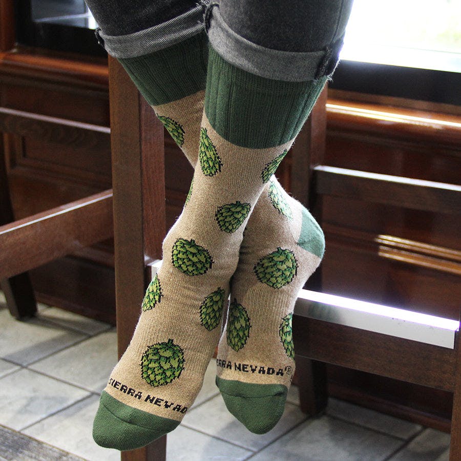 Sierra Nevada pair of hop socks
