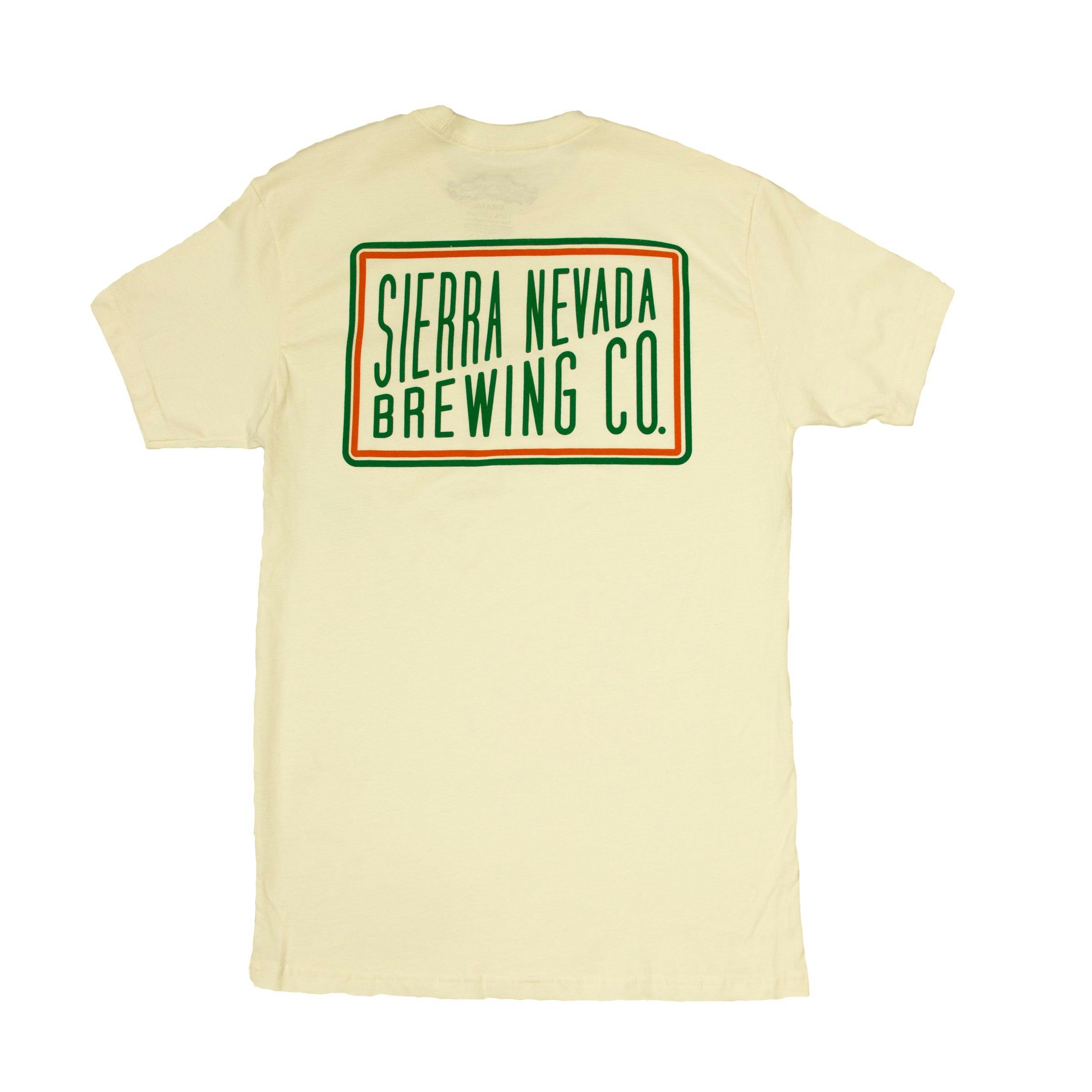 snbc pocket tee back with sierra nevada brewing logo