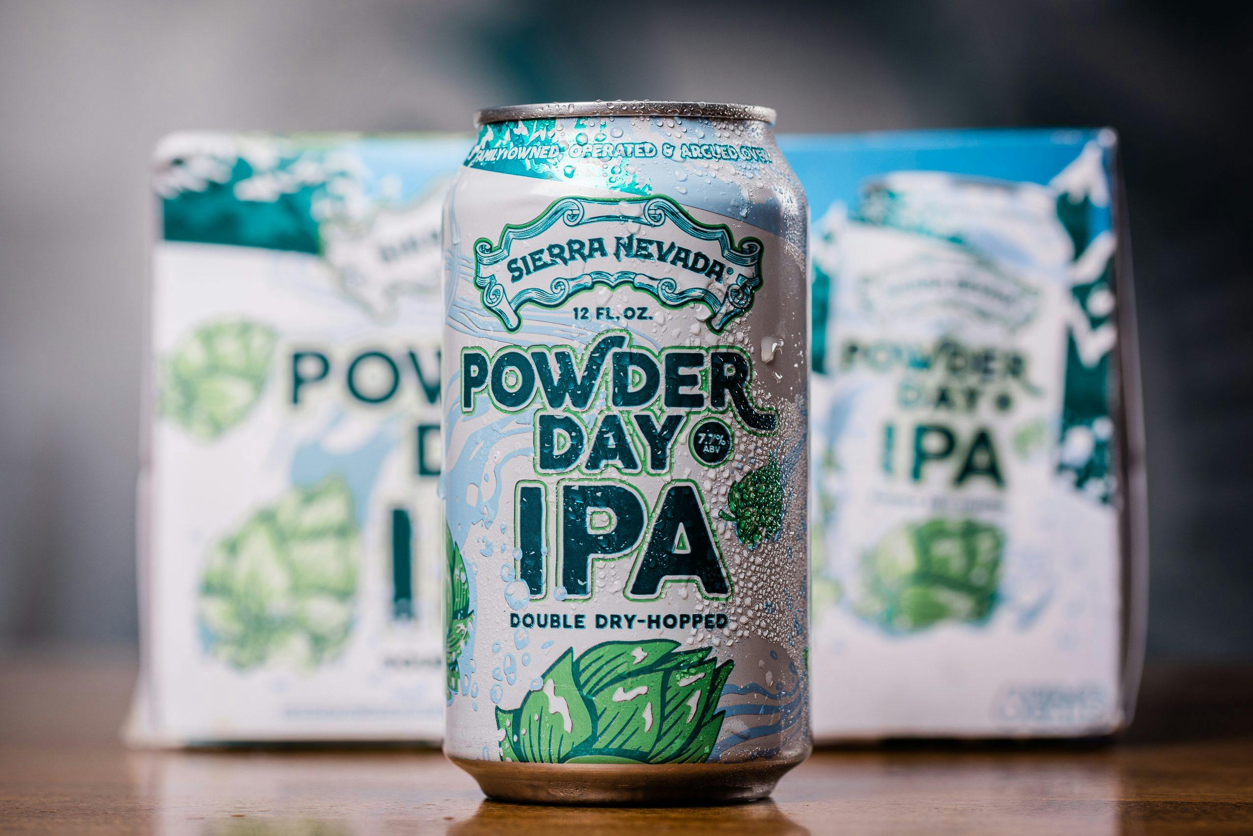 Powder Day IPA beer pack and can