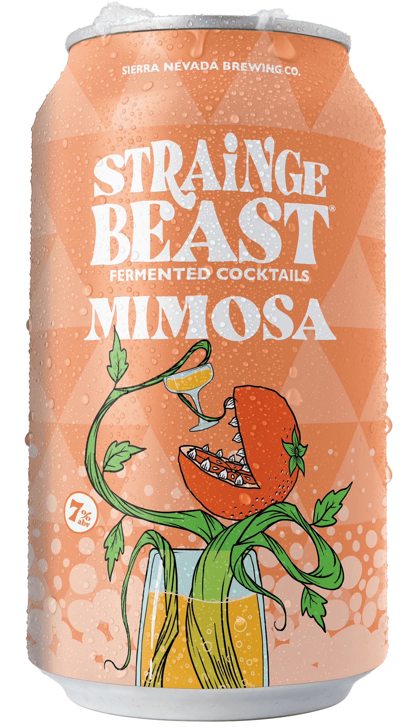 Strainge Beast Hard Kombucha Mimosa can