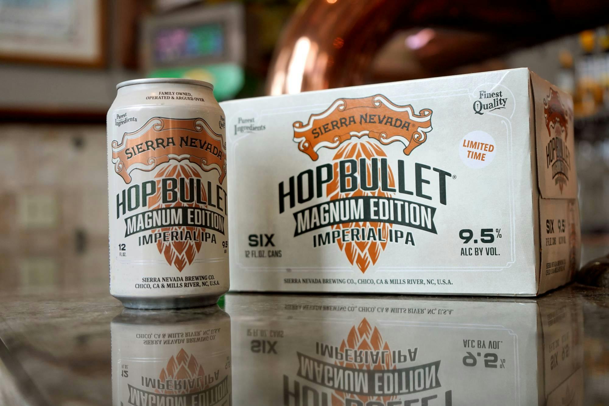Hop Bullet Magnum can and 6-pack